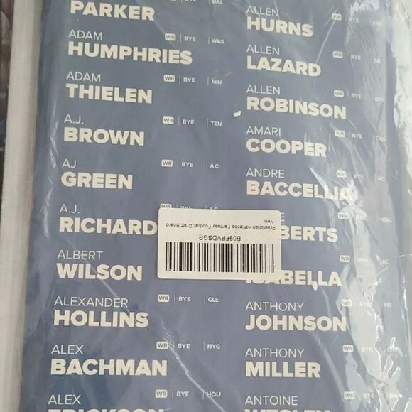 NEW Sealed Praetorian Athletics 2021 Fantasy Football Draft Board W/ Names - Picture 1 of 6